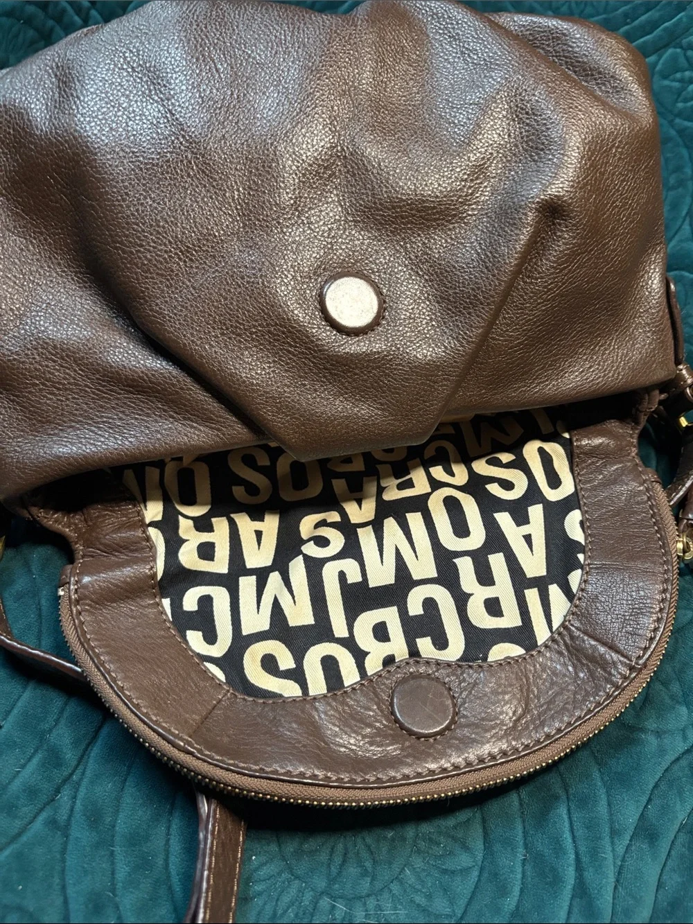 Marc By Marc Jacobs Chocolate Brown Pebbled Leather Crossbody - Picture 7 of 11